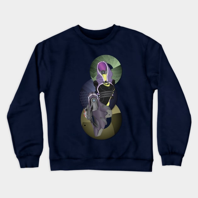 The Quarian and The Geth Crewneck Sweatshirt by DezMan